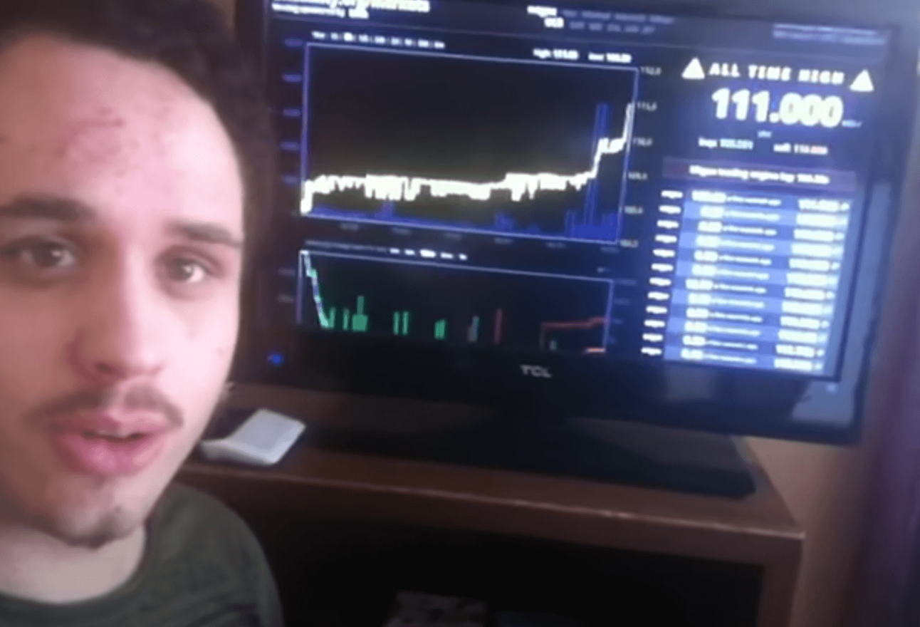 Capturing a Crypto Milestone: Man Films His Live Reaction as Bitcoin Breaks $100