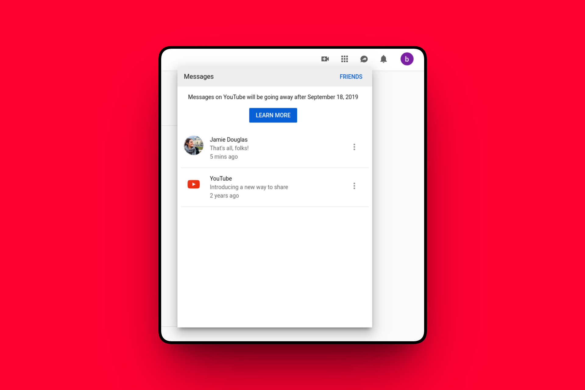 YouTube Catches the DM Bug 💬