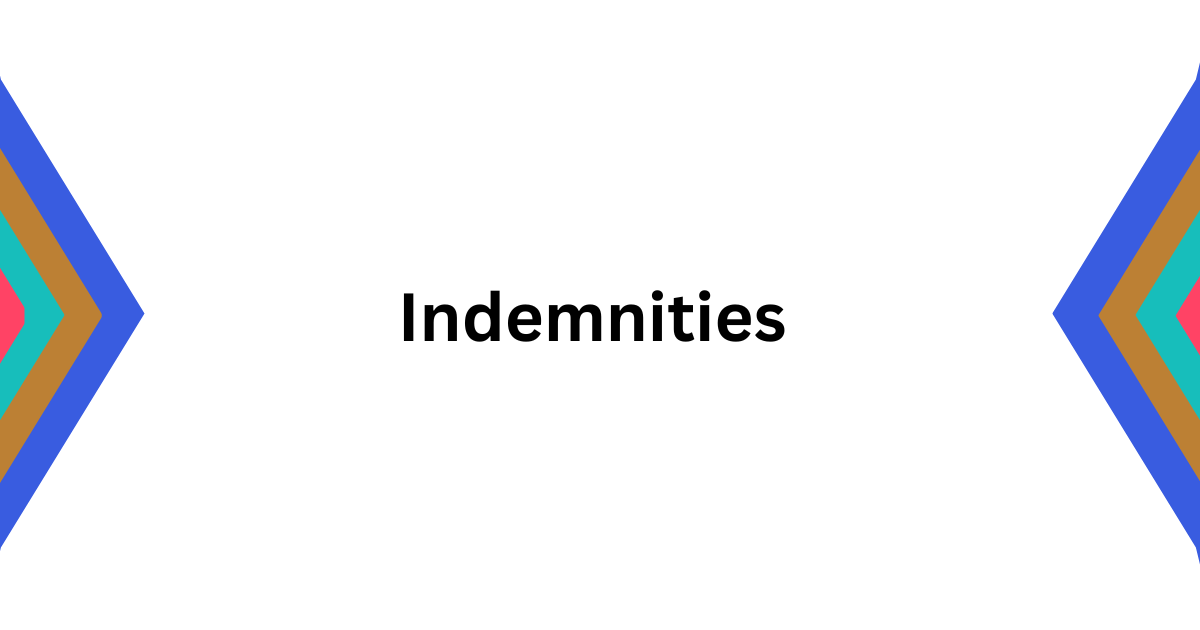 On Indemnities
