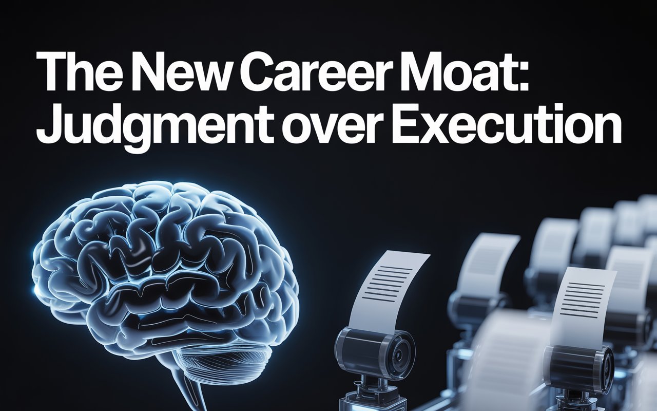 The New Career Moat:Judgment Over ExecutionFebruary 2026 · Issue No. 14