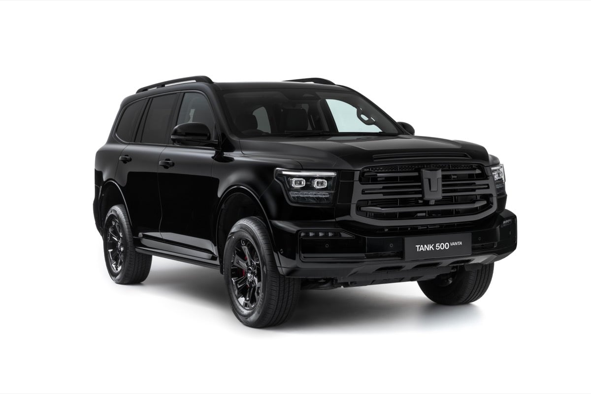 GWM adds stealthy Vanta grade to Tank 500, priced at $75,990 drive-away