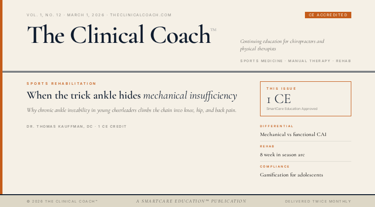 The Clinical Coach: Ankle Instability In Youth Cheer