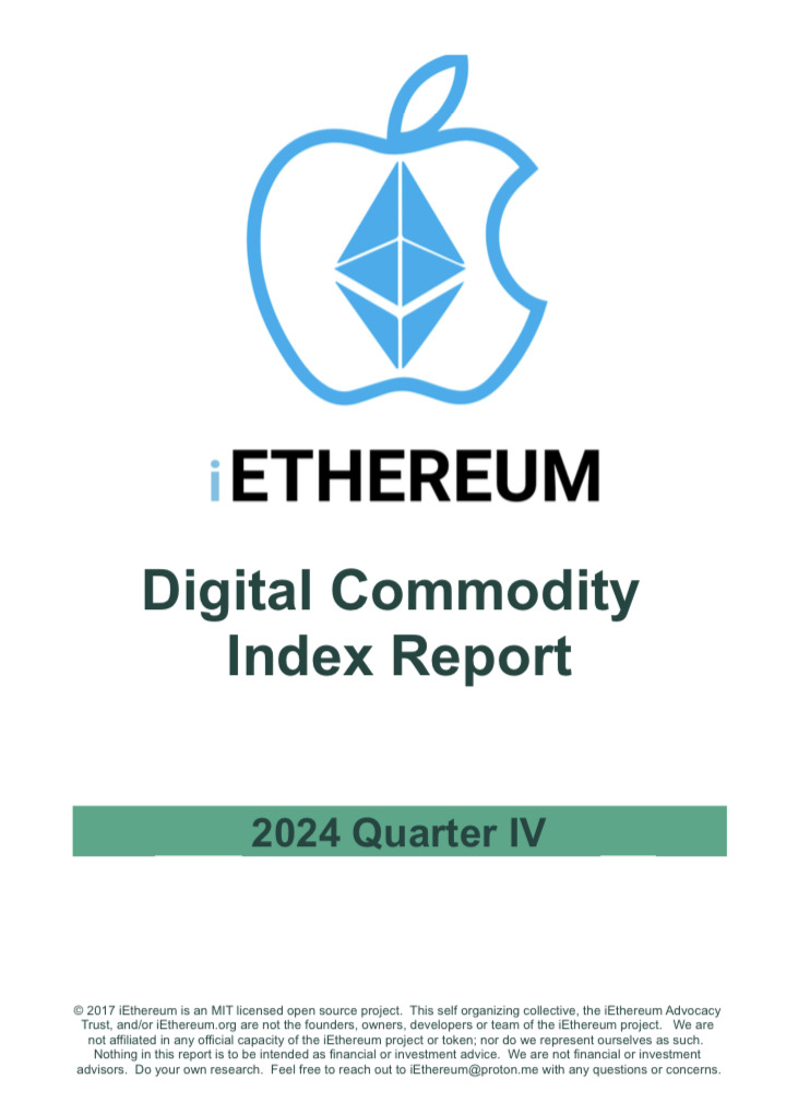 Q4 2024 iEthereum Digital Commodity Index Report