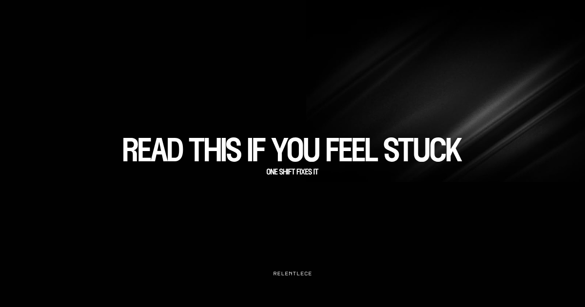 This is why you’re still stuck