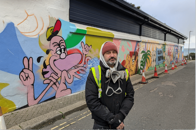 November 25 - New Mural is almost finished.