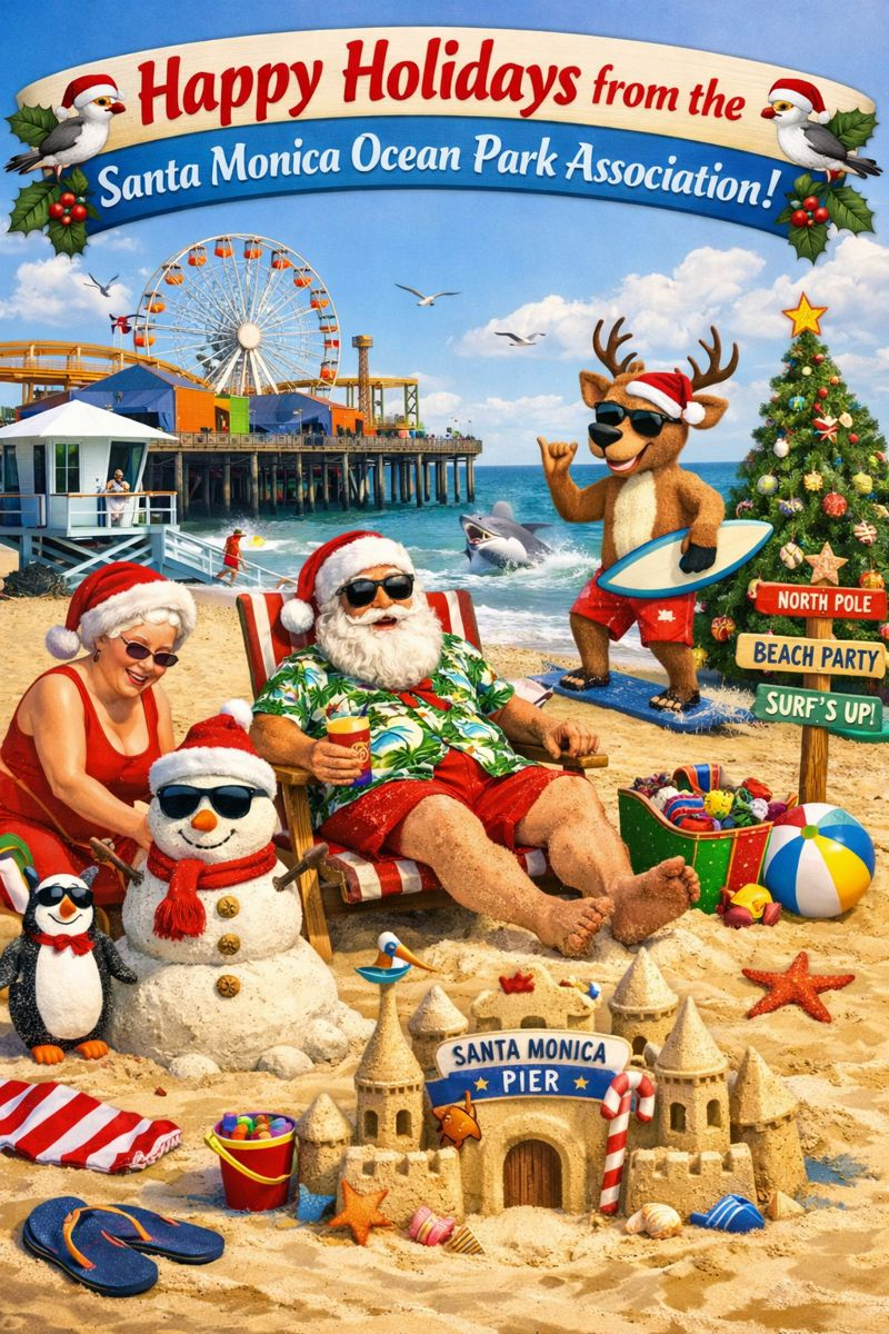 OPA Update 12/22/25: 2026 OPA Board Members, NBC Channel 4 Covers the “Large-scale music festival coming to Santa Monica”, Police Chief Jacob Appointed Permanently, & Christmas Restaurant Options