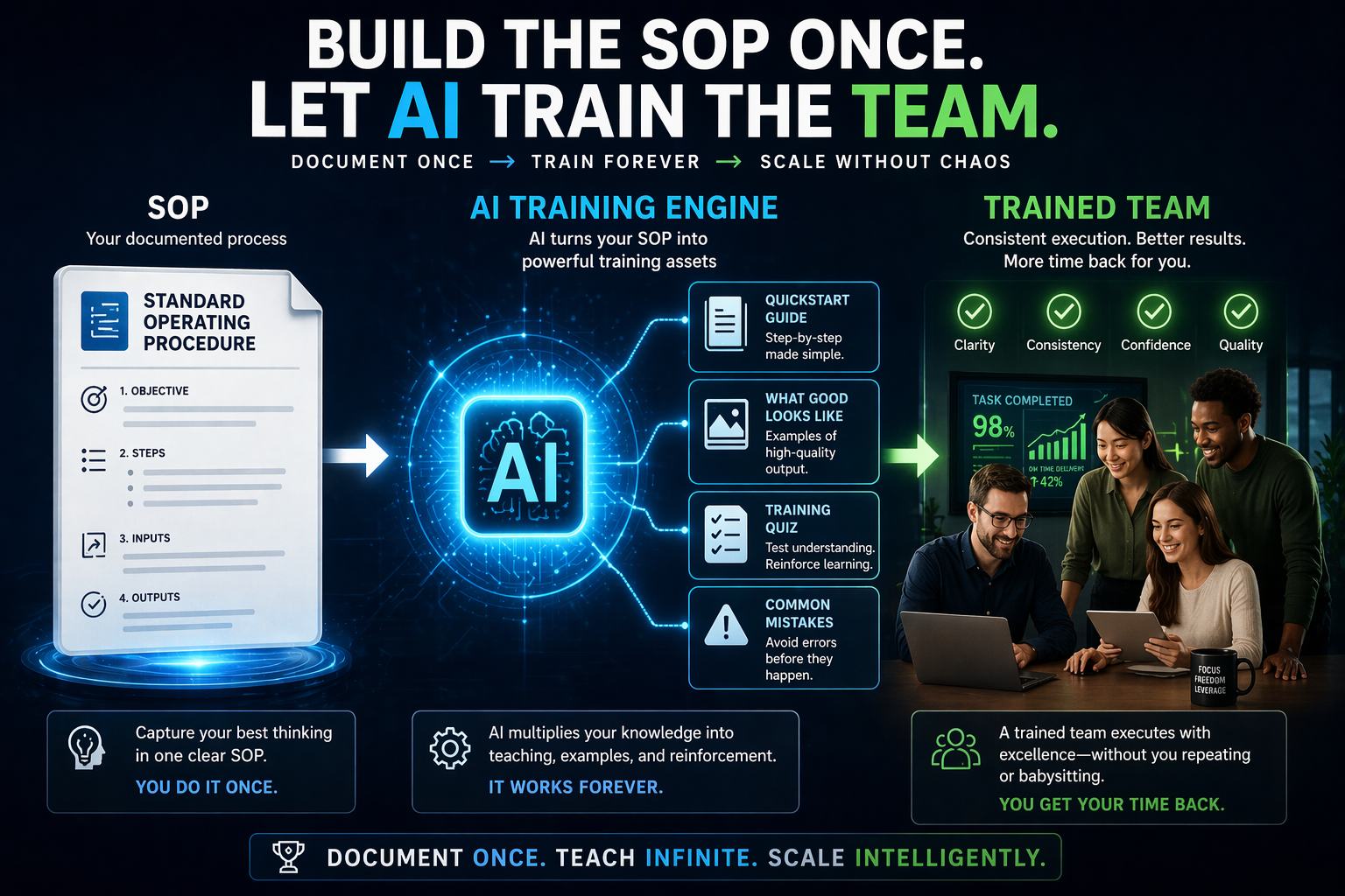 Build the SOP Once. Then Let AI Train the Team.
