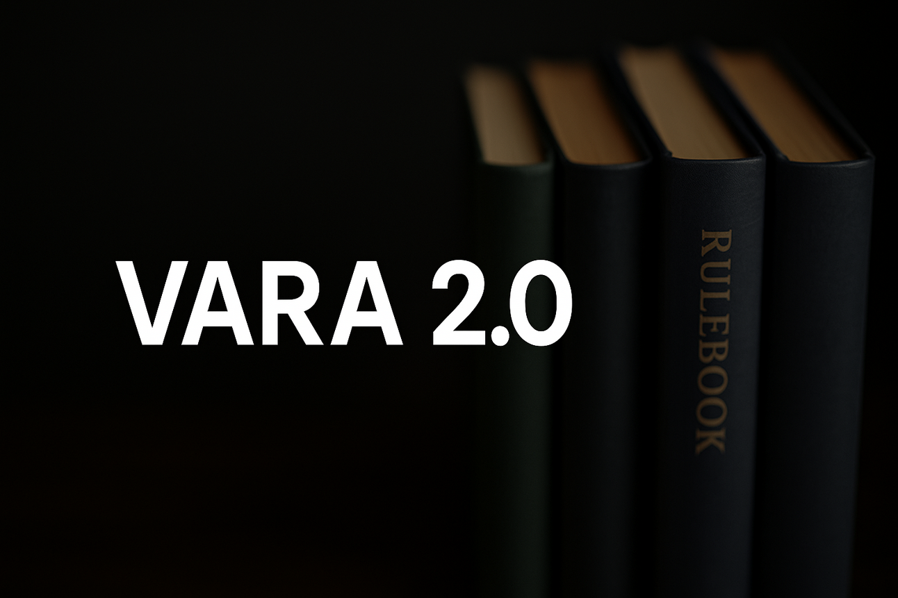 VARA Releases Activity Rulebooks v2.0 