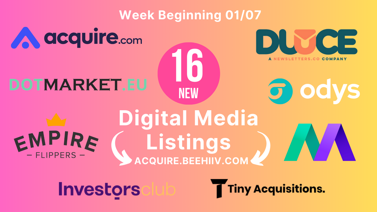 🆕 Digital Media Listings (Jan 7): 16 New listings