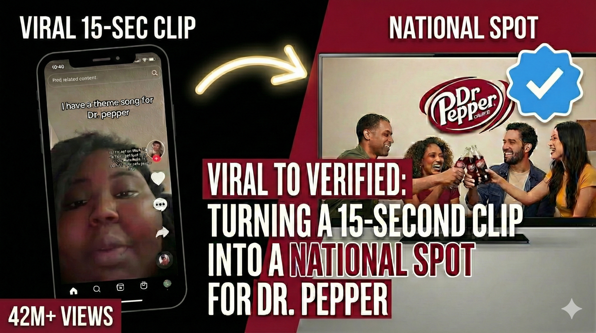 Viral to Verified: Turning a 15-Second Clip into a National Spot For Dr. Pepper