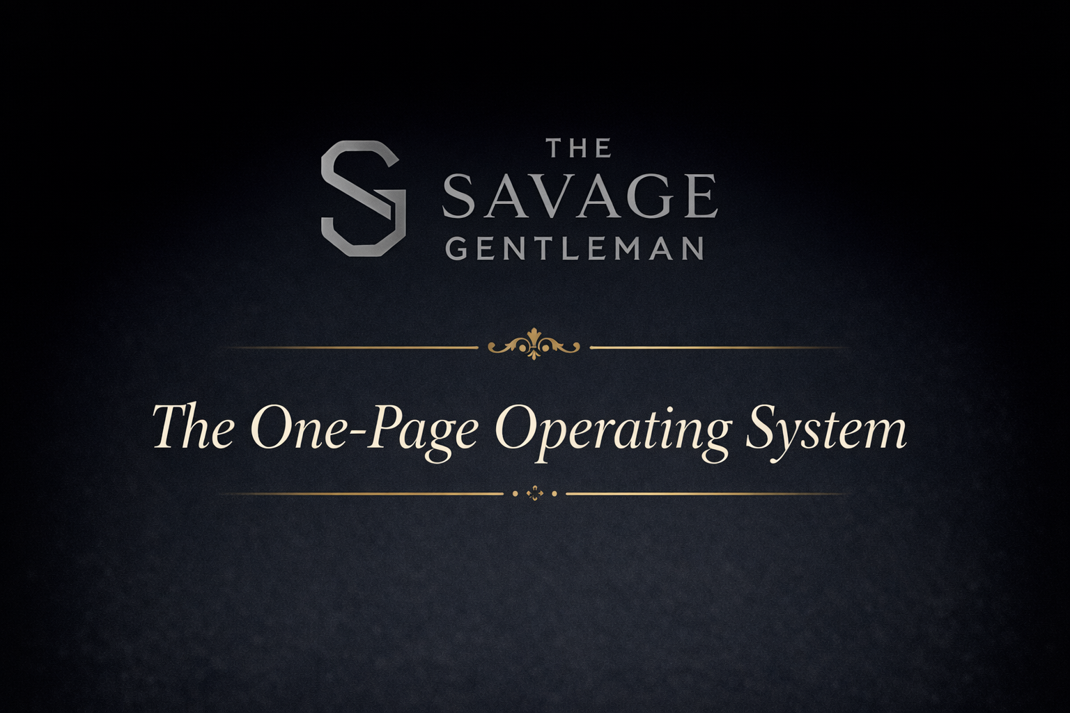 The One-Page Operating System