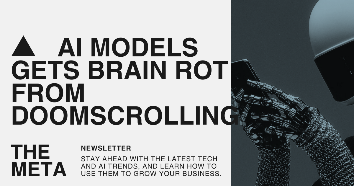 ▲ AI Models Get Brain Rot From Doomscrolling Too