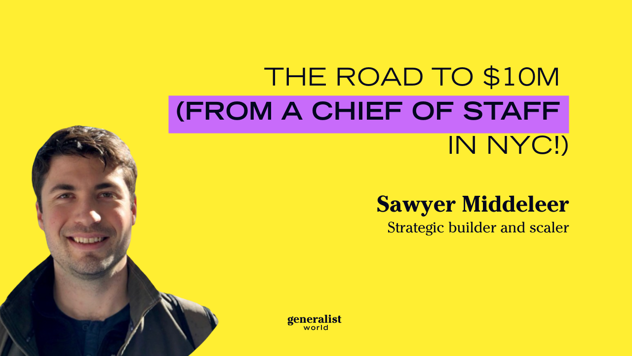 The road to $10M (from a Chief of Staff in NYC!)