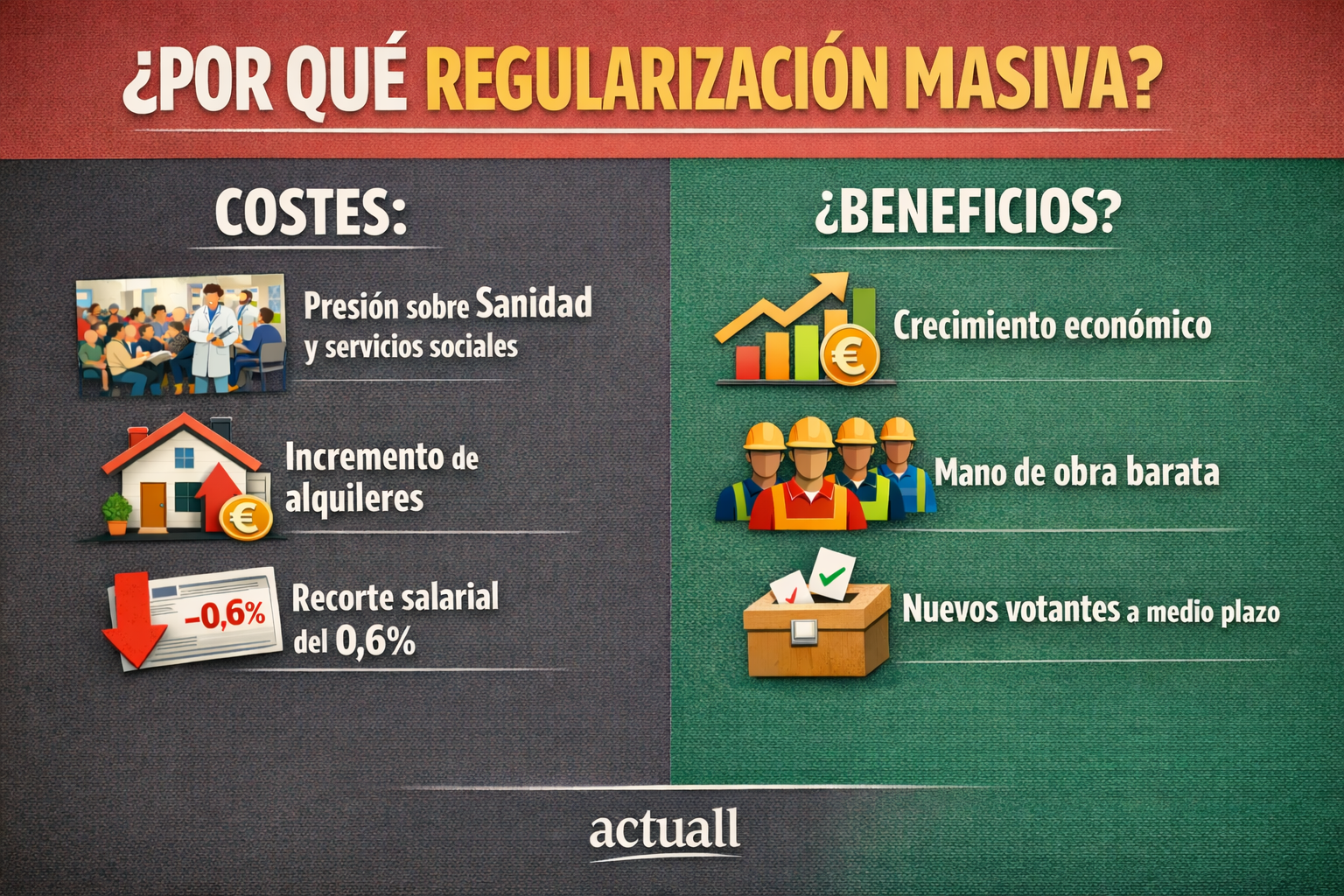 La regularización producirá un descreme de los salarios