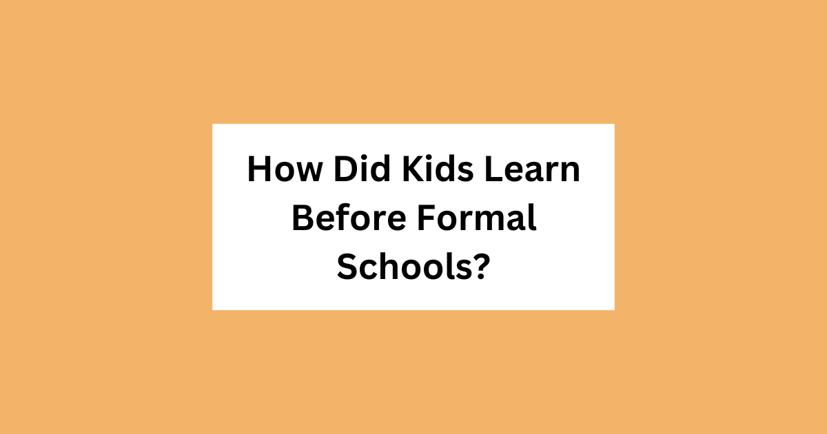 🤔 No schools before 19th century? 