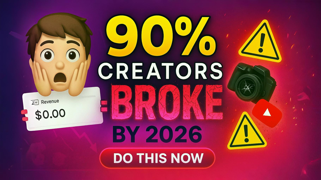 90% of Content Creators Will Be Broke by 2026 (Do This NOW)