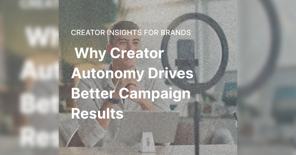 What Happens When You Let Creators Run the Show?