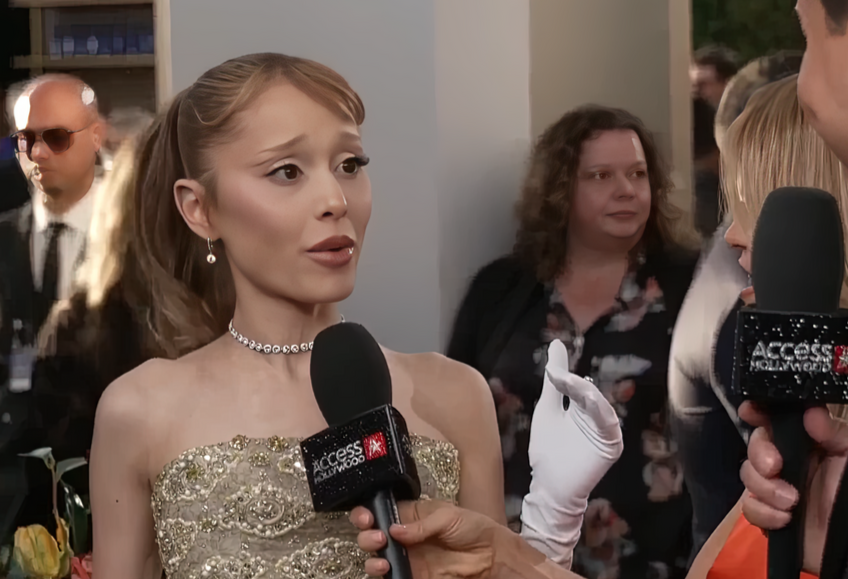 Ariana Grande Handles Awkward Golden Globes Moment with Grace