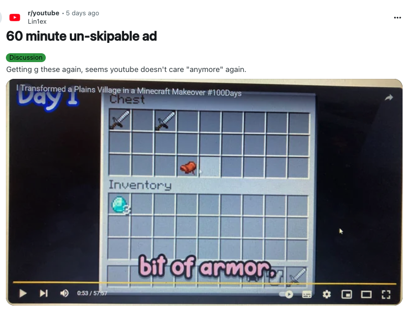 YouTube Delivers Unskippable Ads To Ad Blocker Users (Again)