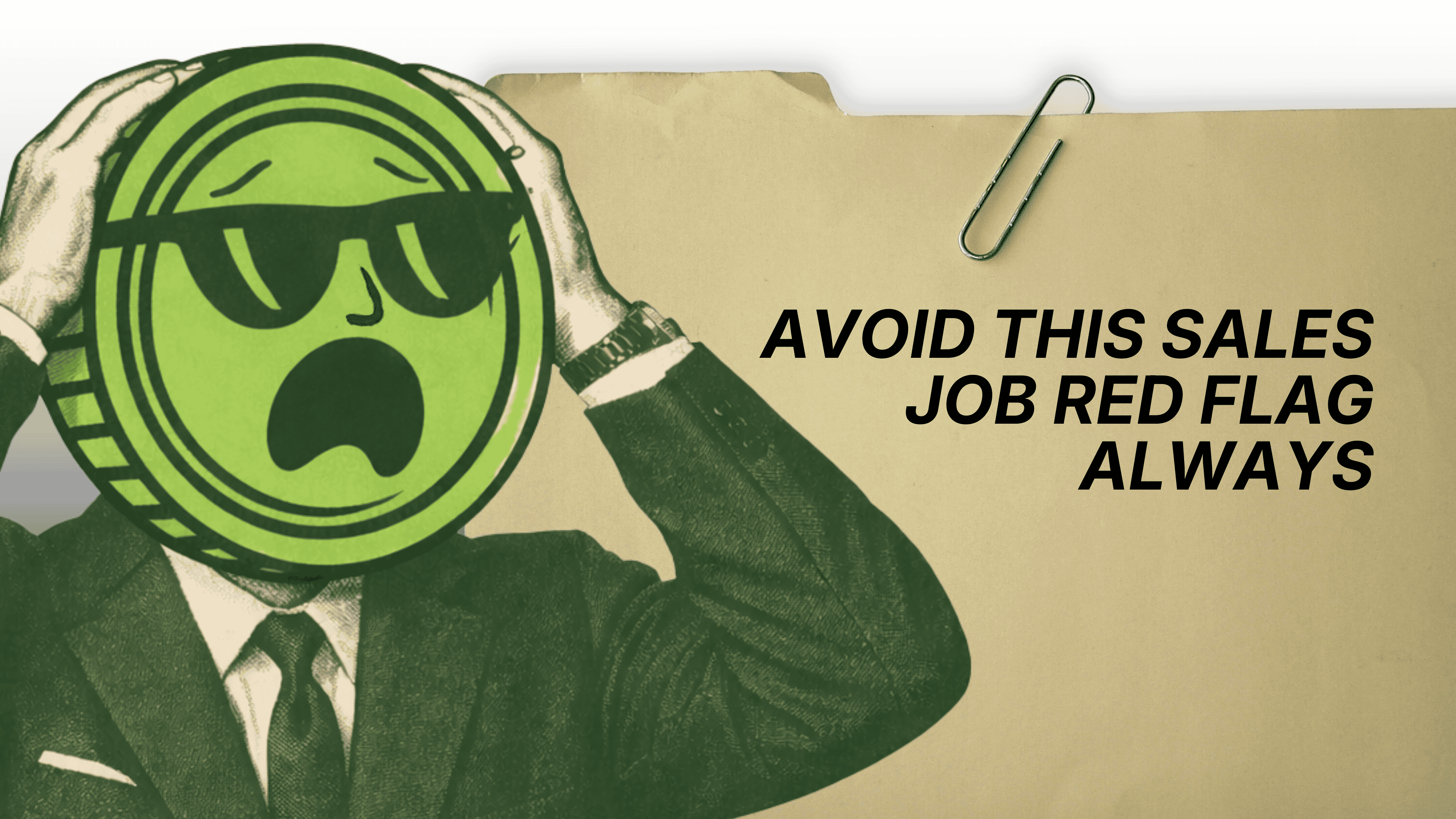 😎 A big sign that you need to find a better sales job (don't ignore it)