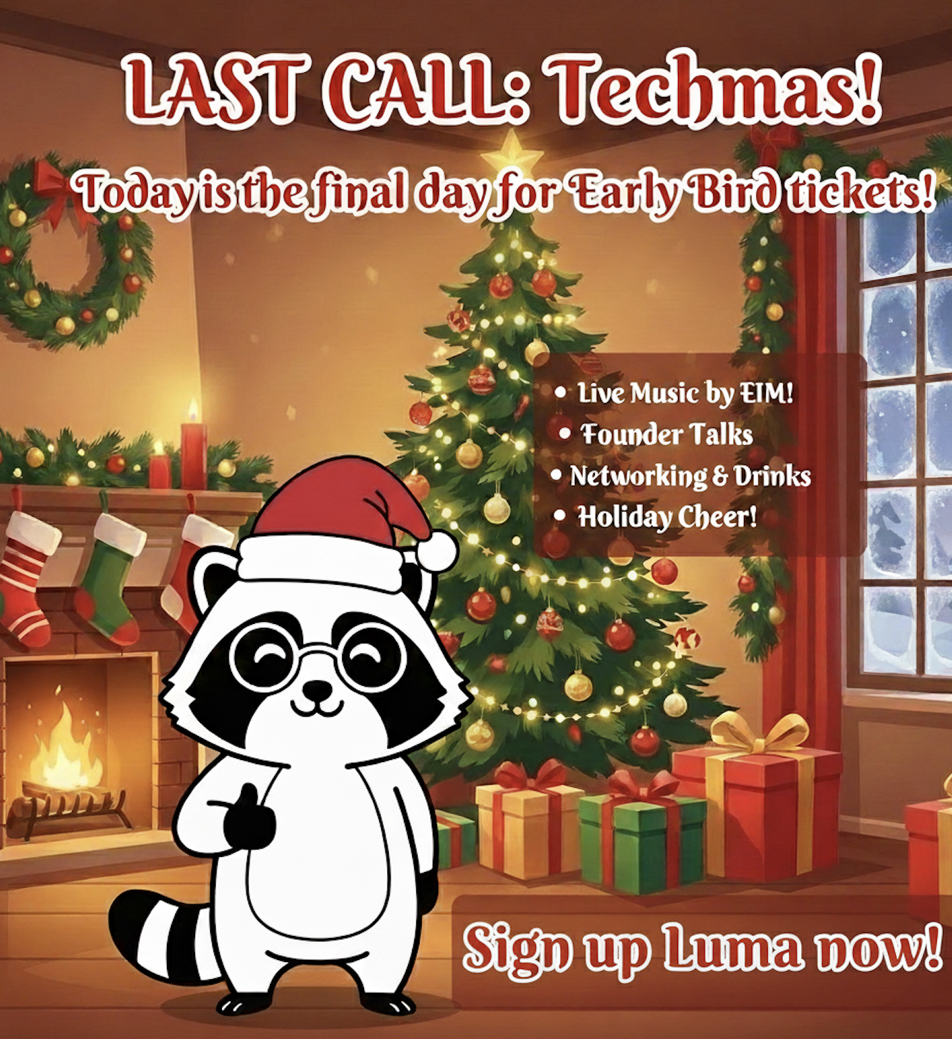 🔔 LAST CALL: Techmas Early Bird Ticket & Event Update! 🎄⚠️