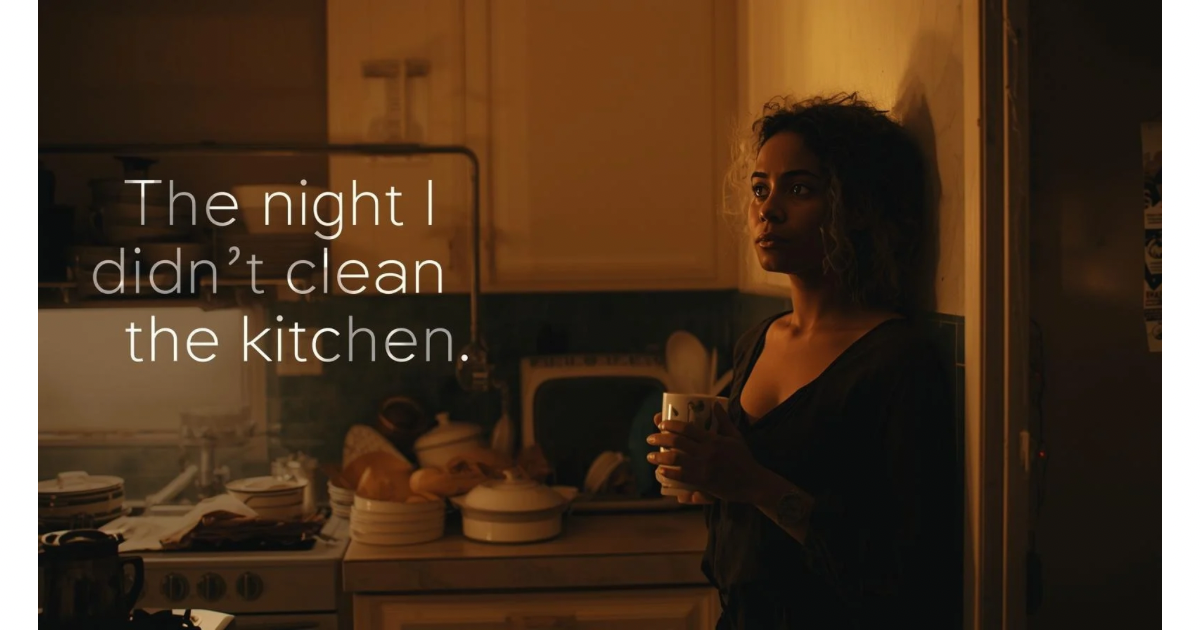 The night I didn’t clean the kitchen