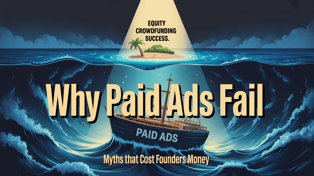 Why Paid Ads Fail in Equity Crowdfunding: Myths That Cost Founders Money