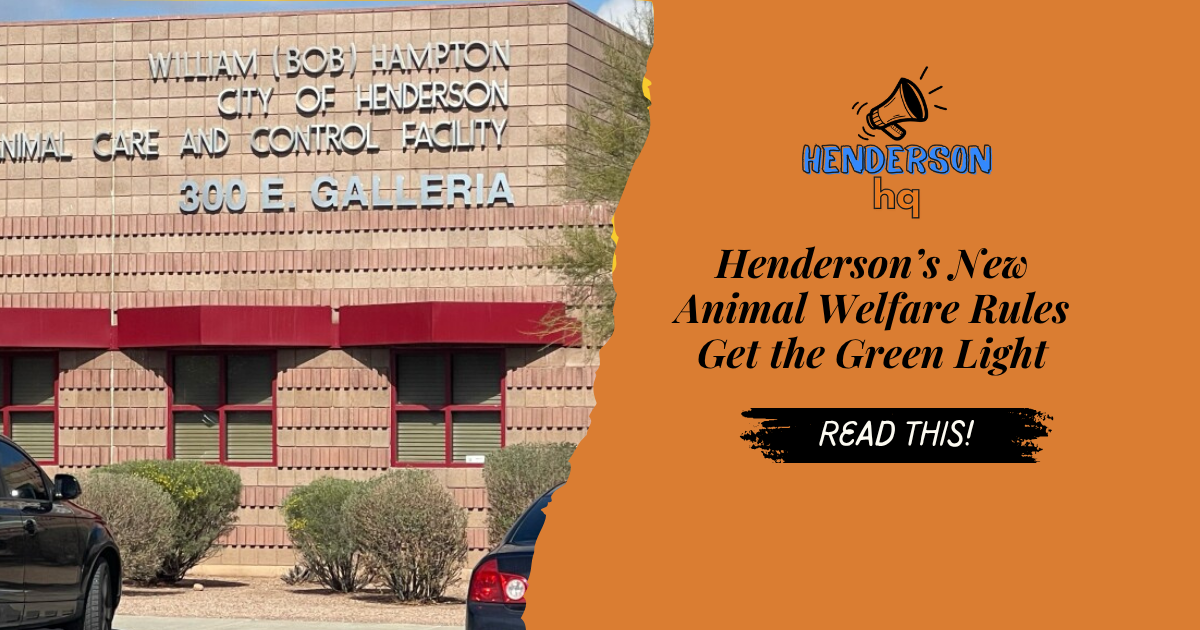 Henderson’s New Animal Welfare Rules Get the Green Light