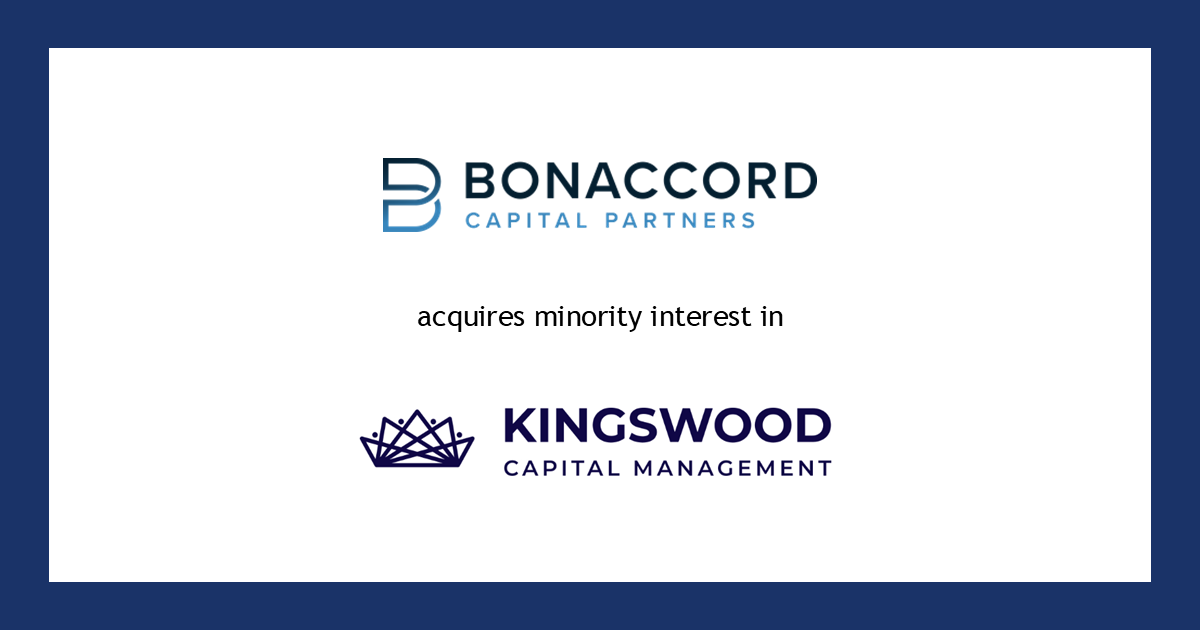 Bonaccord Capital Partners acquires minority interest in Kingswood Capital Management