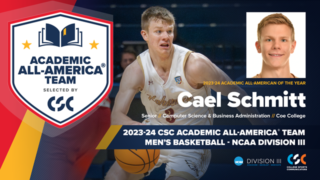 Schmitt Named Men’s Basketball Academic All-American of Year