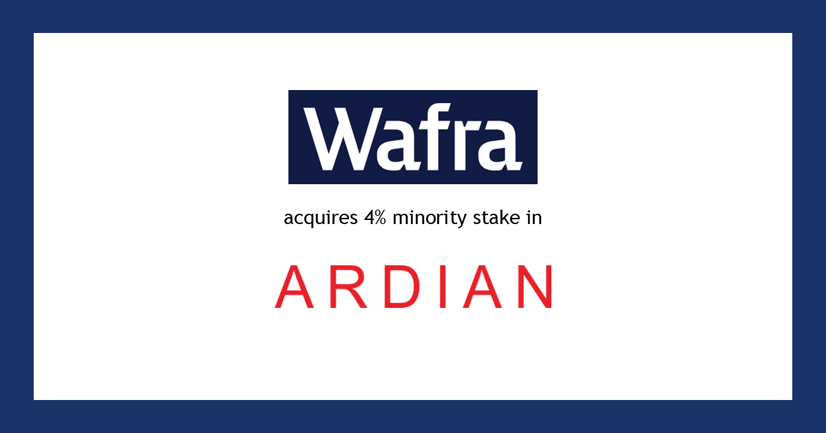 Wafra acquires 4% minority stake in Ardian
