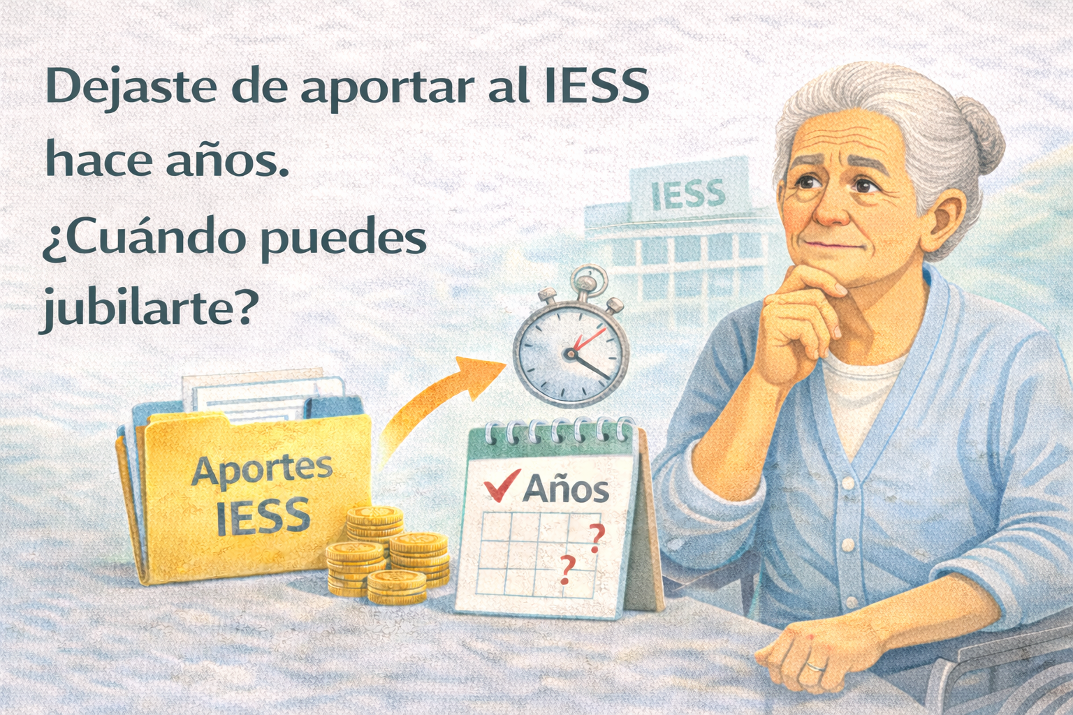Dejaste de aportar al IESS hace años, ¿cuándo puedes jubilarte?🤔 