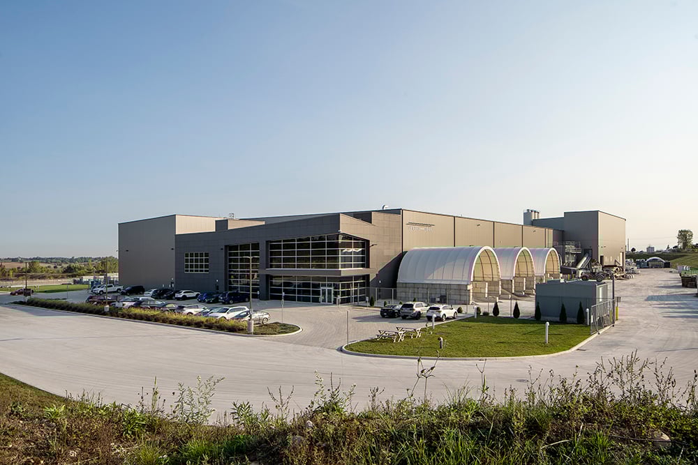 Techo-Bloc’s New 90,000 Sq. Ft. Ayr Facility Makes a Bold Architectural Statement