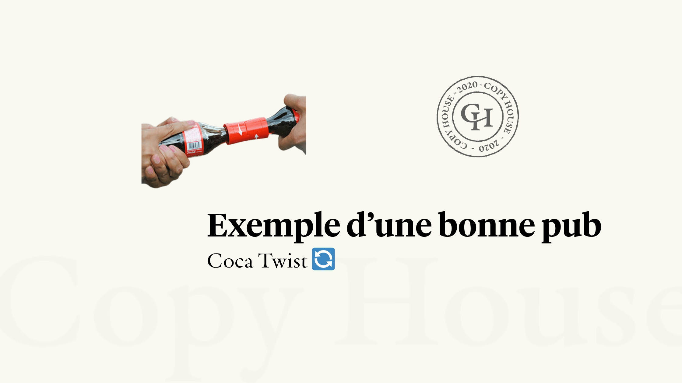 Exemple d’une bonne pub