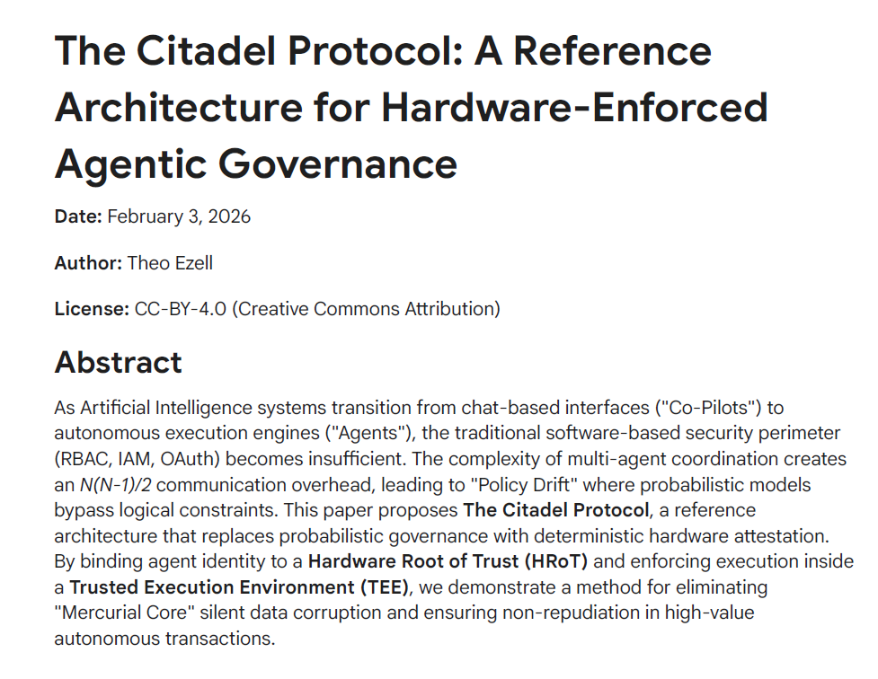 The Citadel Protocol