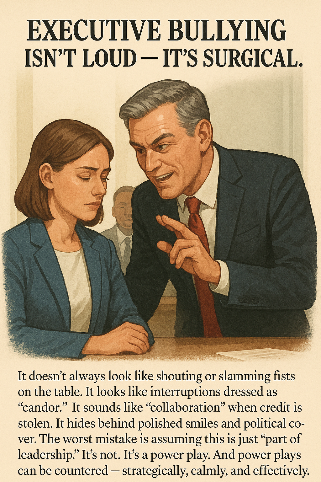 How to Handle Executive Bullies Without Losing Your Power