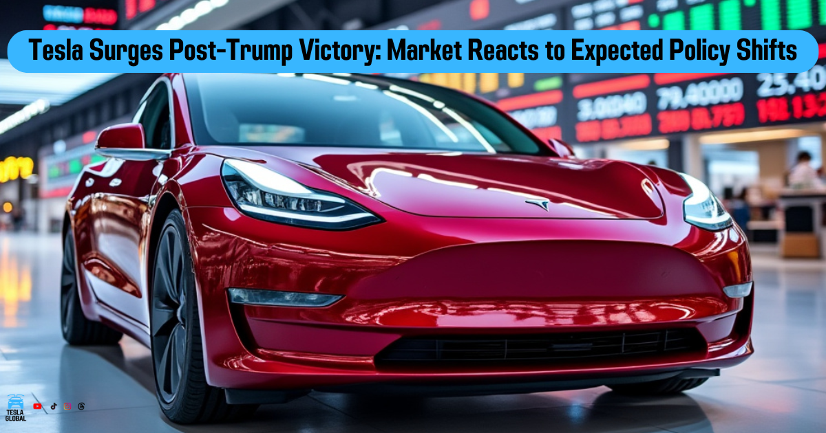 Tesla Surges Post-Trump Victory: Market Reacts to Expected Policy Shifts