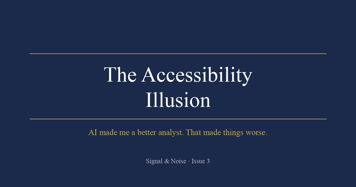 The Accessibility Illusion