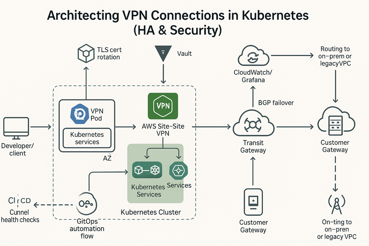 Architecting VPN Connections in Kubernetes (HA & Security)