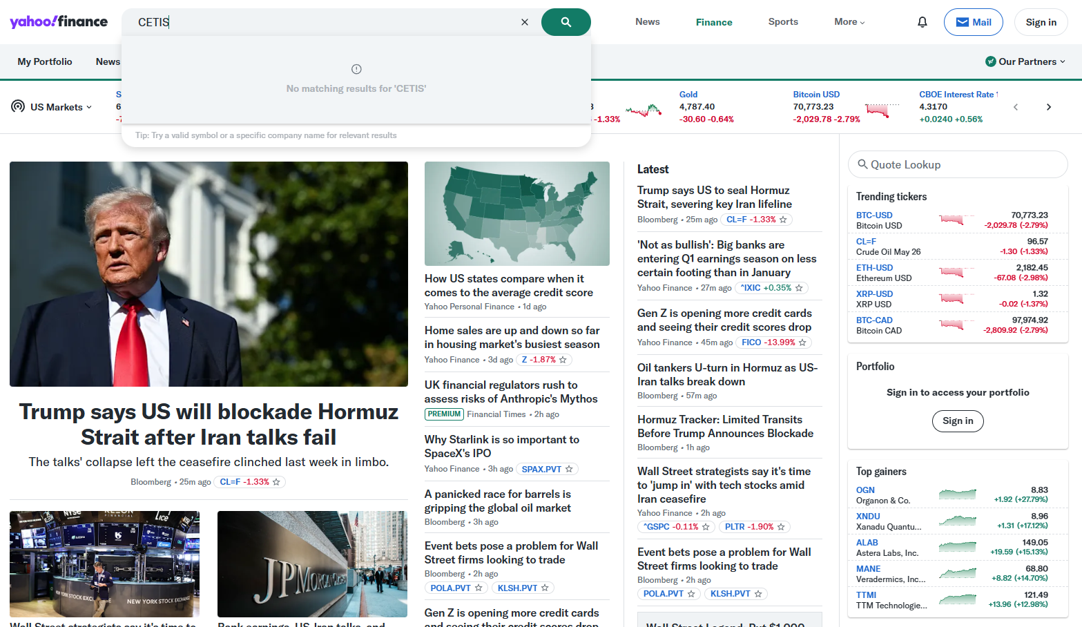 Uvrstitev delnic LJSE na Yahoo! Finance