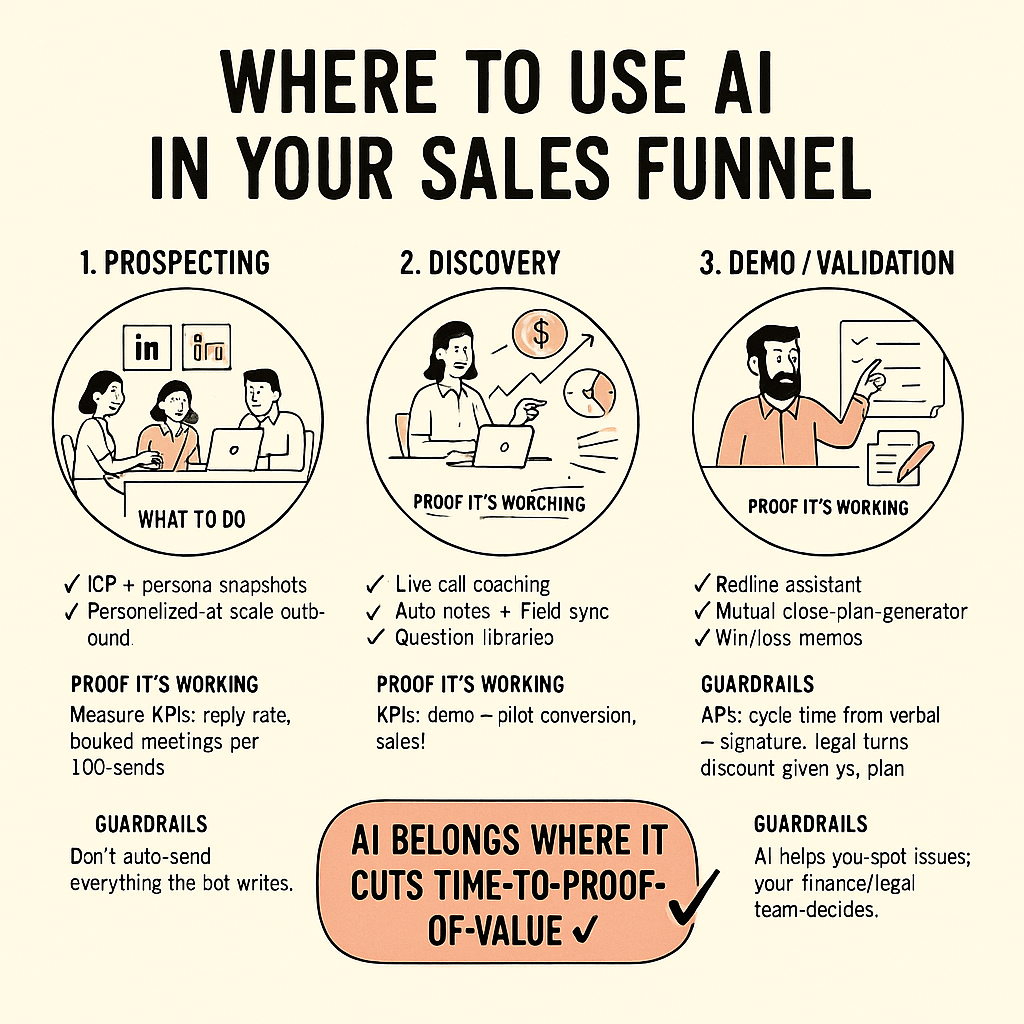 Where to use AI in your sales funnel