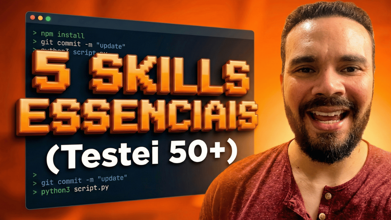 Testei 50+ Claude Skills. Essas 5 Valem a Pena.