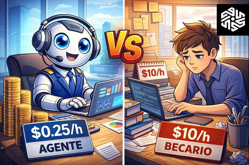📊 Los agentes empiezan a costar menos que un becario... y a trabajar mejor en 2026