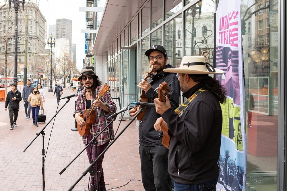 Hundreds of Musicians Playing FREE Live Music on Market St.