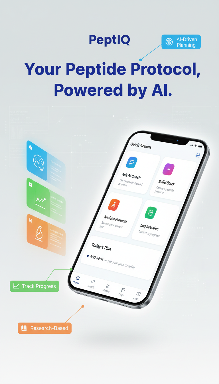 Your peptide protocol just got an AI upgrade