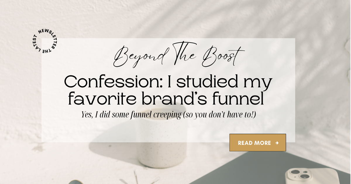 Confession: I studied my favorite brand’s funnel 🤯