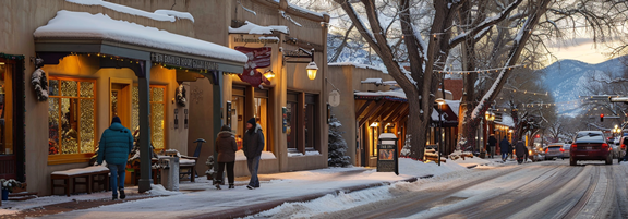 After the Lights Come Down: A Winter Road Trip Through Northern New Mexico.