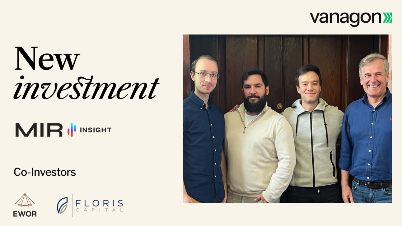 Vanagon investiert in KI-Forecasting Startup MIR Insight