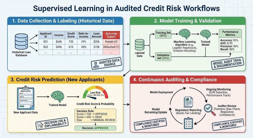 Supervised Learning via Credit Scoring