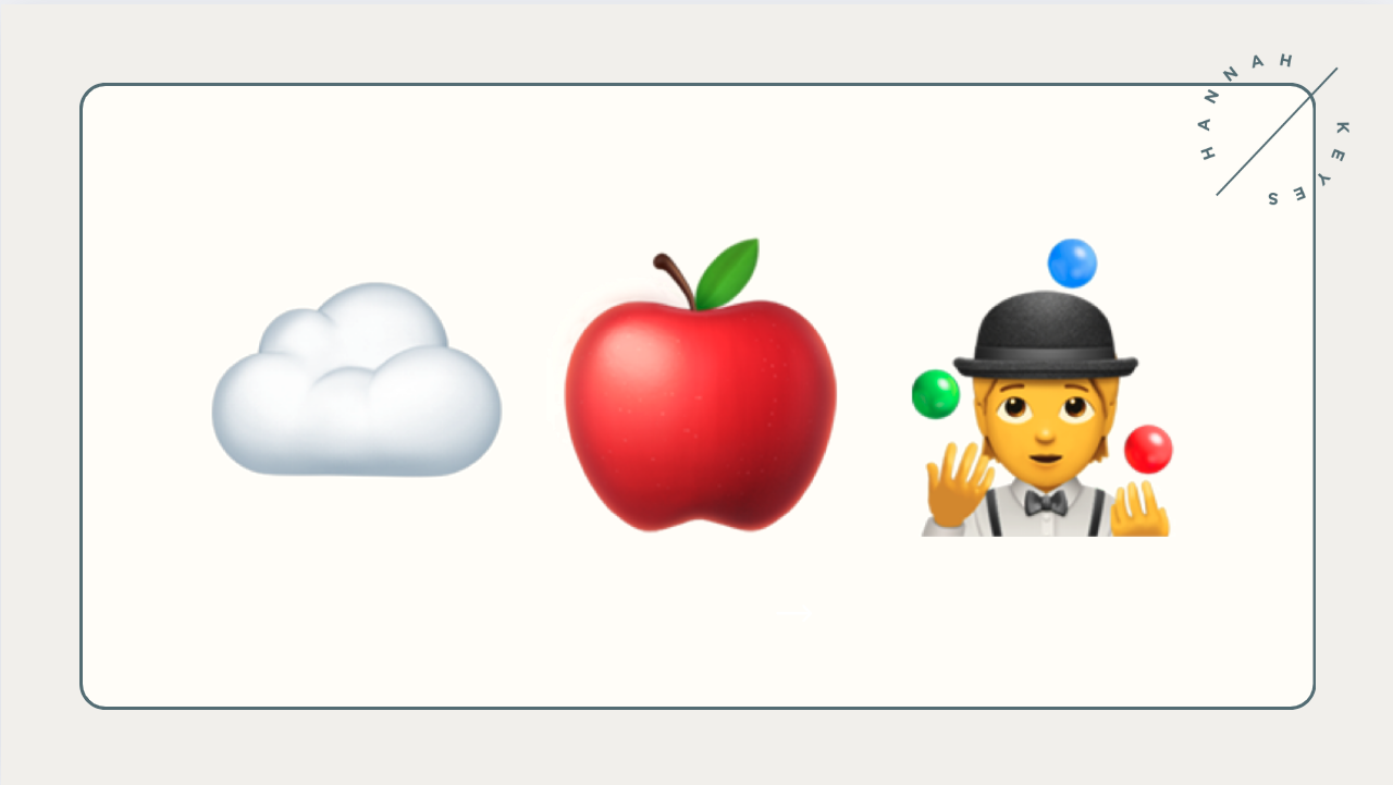 doing nothing, apple lore, and juggling the three P's